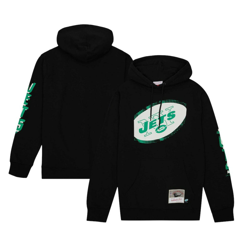 New York Jets Gridiron Classics Big Face 7.0 Pullover Hoodie - Black outlet