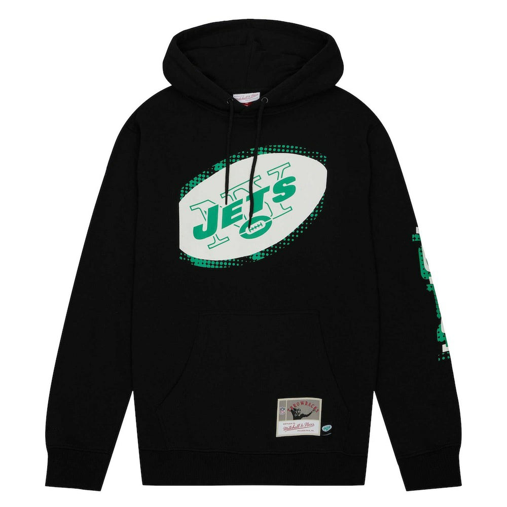 New York Jets Gridiron Classics Big Face 7.0 Pullover Hoodie - Black outlet