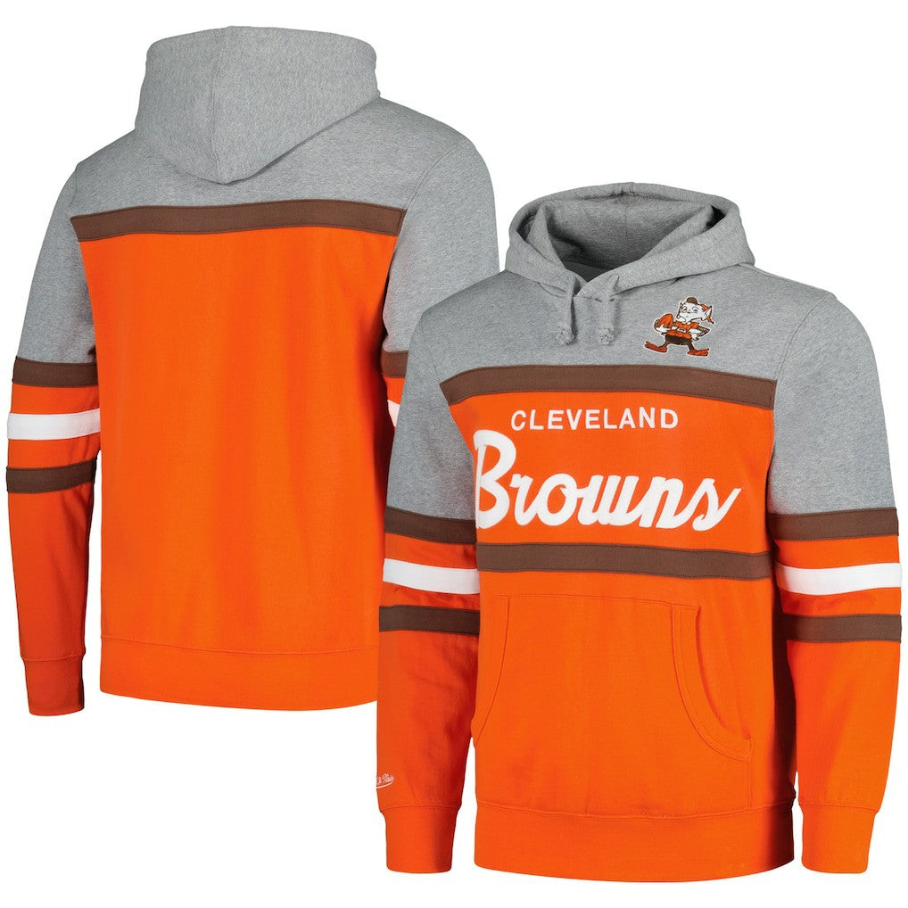 Cleveland Browns Head Coach Pullover Hoodie - Orange/Heather Gray for sale
