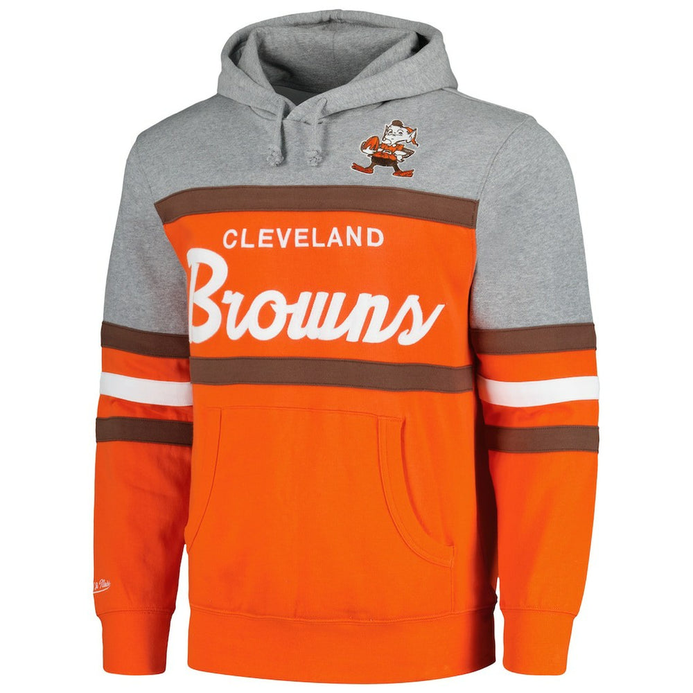 Cleveland Browns Head Coach Pullover Hoodie - Orange/Heather Gray for sale