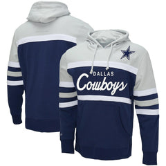 Dallas Cowboys Head Coach Pullover Hoodie - Navy/Heather Gray cheap