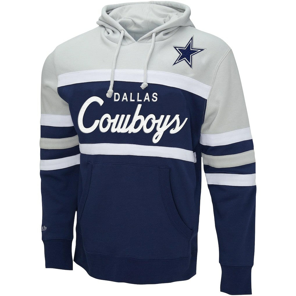 Dallas Cowboys Head Coach Pullover Hoodie - Navy/Heather Gray cheap