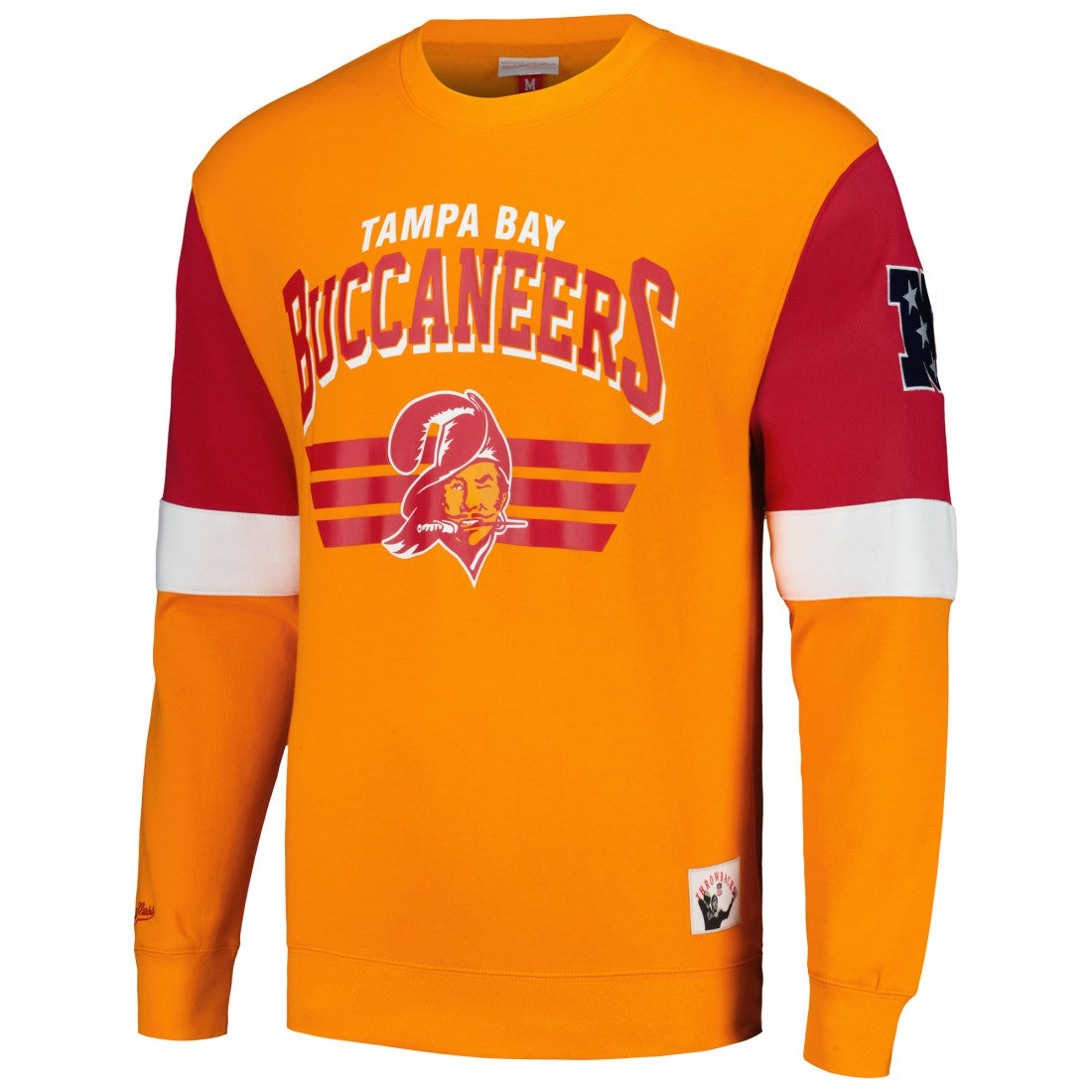 Tampa Bay Buccaneers Gridiron Classics Allover 3.0 Pullover Sweatshirt - Orange for sale