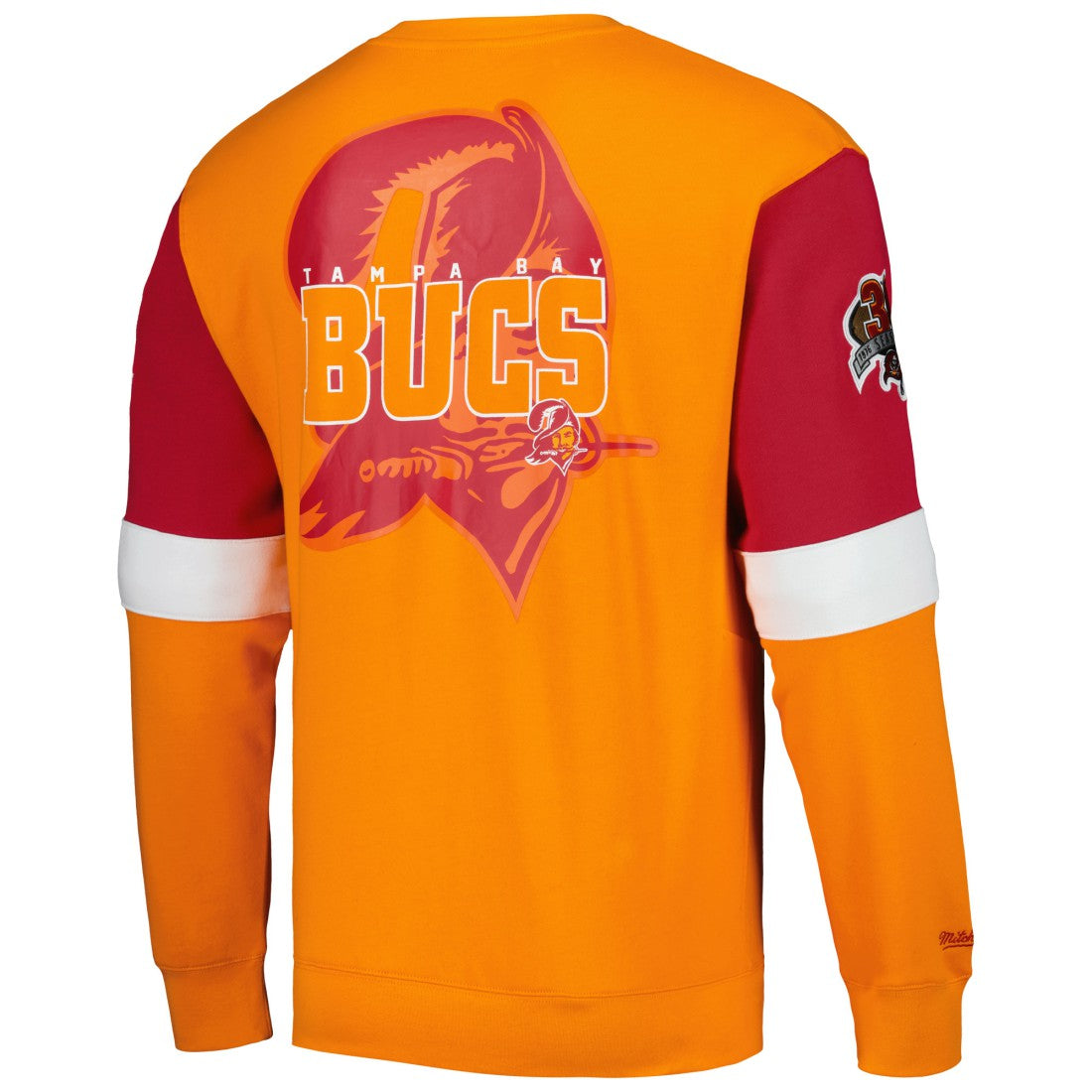 Tampa Bay Buccaneers Gridiron Classics Allover 3.0 Pullover Sweatshirt - Orange for sale