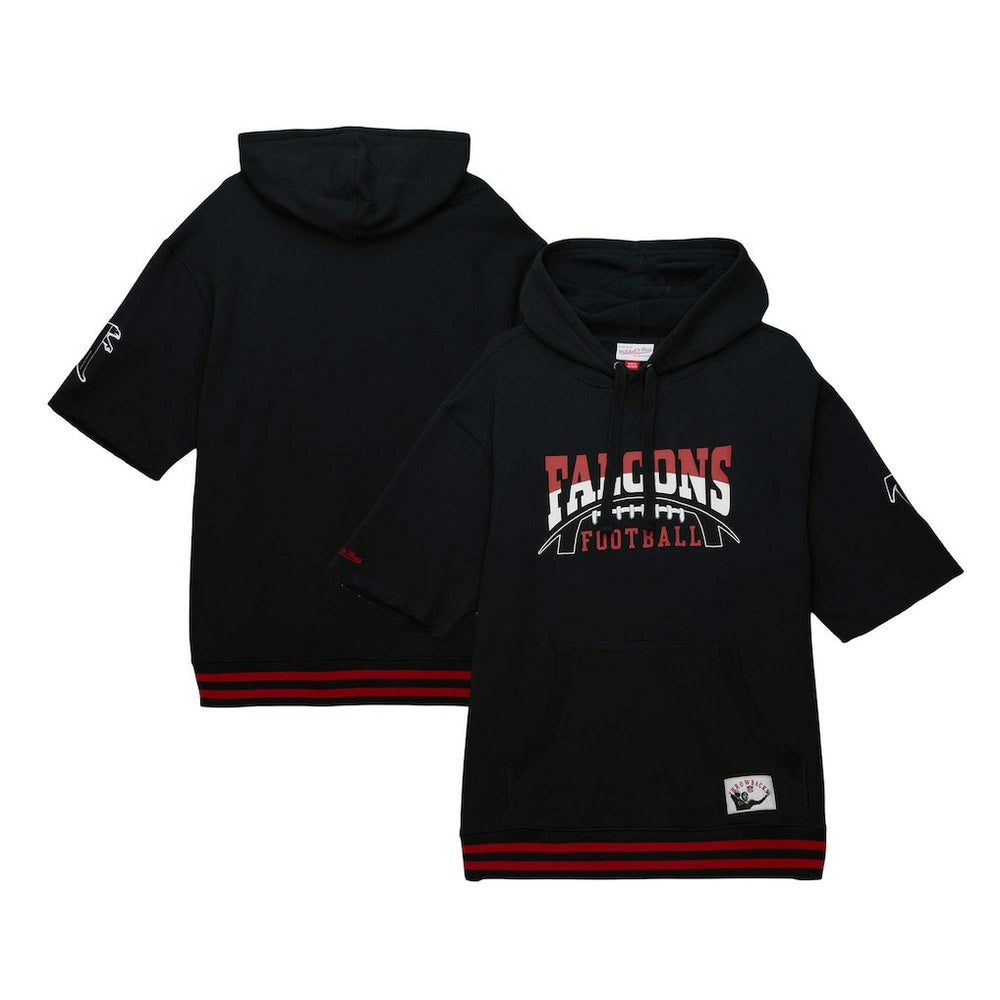 Atlanta Falcons Pre-Game Short Sleeve Pullover Hoodie - Black online