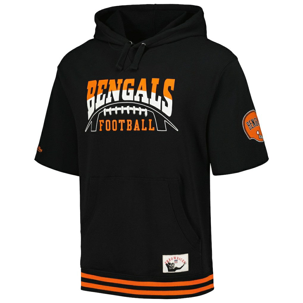 Cincinnati Bengals Pre-Game Short Sleeve Pullover Hoodie - Black online