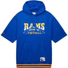 Los Angeles Rams Pre-Game Short Sleeve Pullover Hoodie - Royal outlet