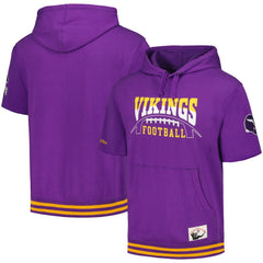 Minnesota Vikings Pre-Game Short Sleeve Pullover Hoodie - Purple cheap