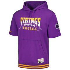Minnesota Vikings Pre-Game Short Sleeve Pullover Hoodie - Purple cheap