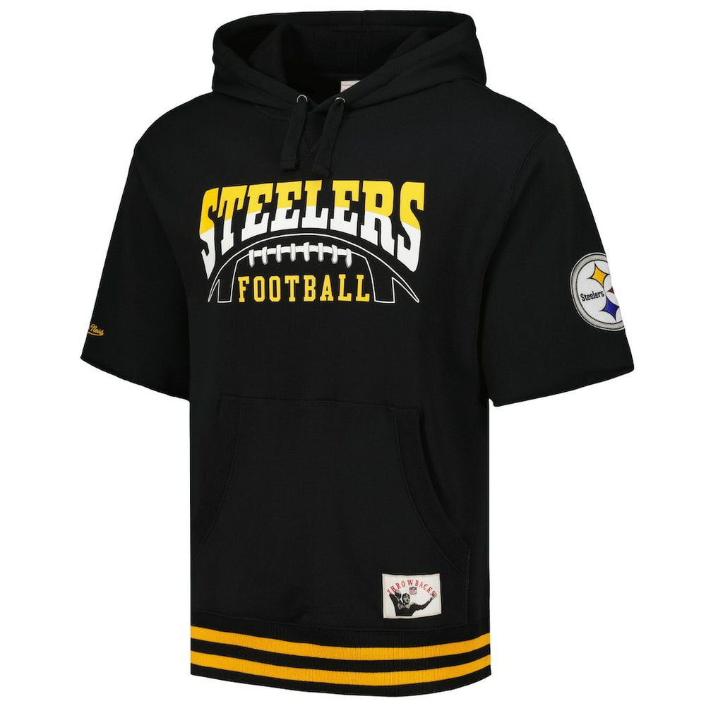 Pittsburgh Steelers Pre-Game Short Sleeve Pullover Hoodie - Black online
