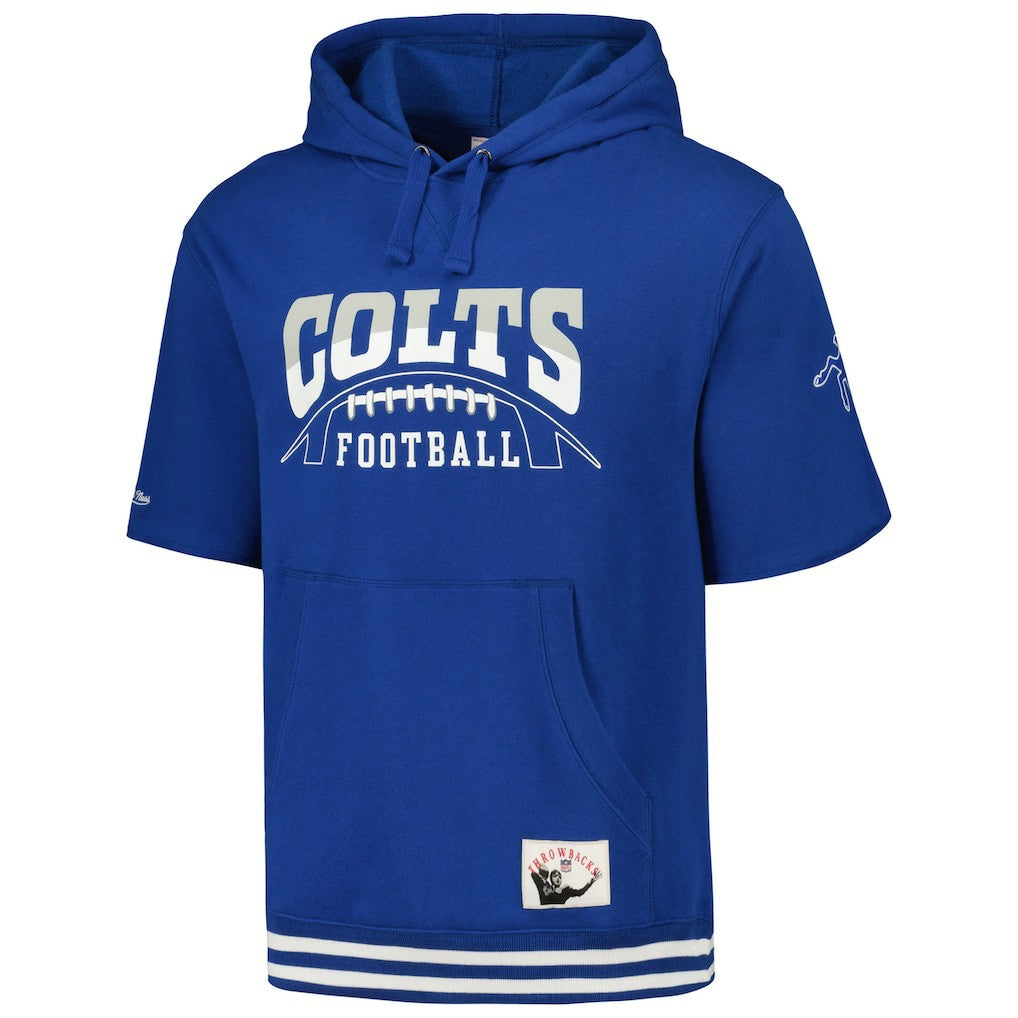 Indianapolis Colts Pre-Game Short Sleeve Pullover Hoodie - Royal sale