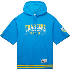 Los Angeles Chargers Pre-Game Short Sleeve Pullover Hoodie - Powder Blue for sale