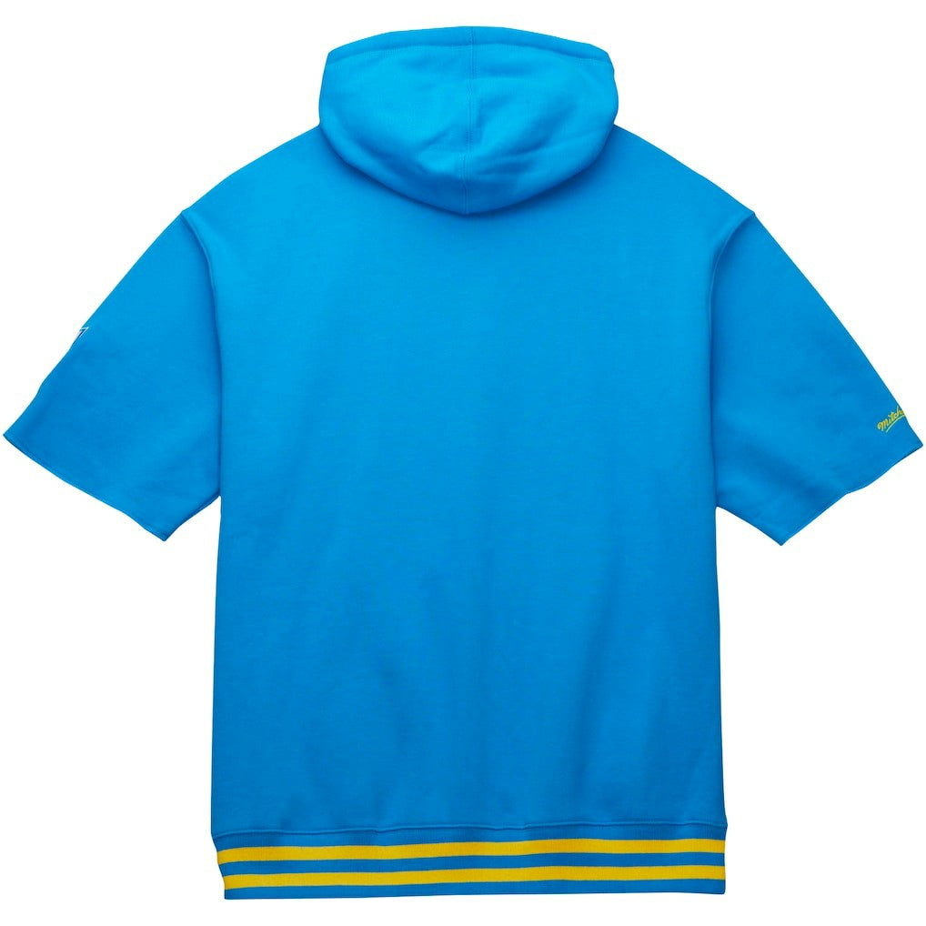 Los Angeles Chargers Pre-Game Short Sleeve Pullover Hoodie - Powder Blue for sale