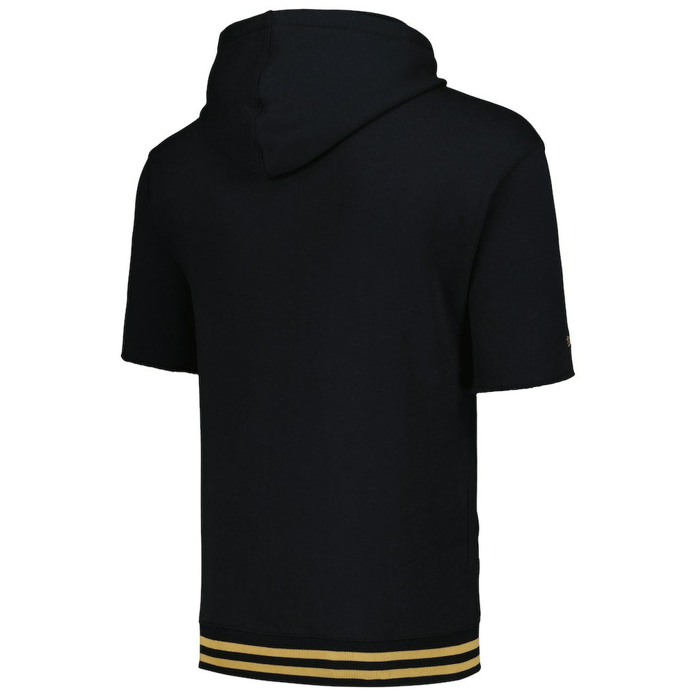 New Orleans Saints Pre-Game Short Sleeve Pullover Hoodie - Black discount