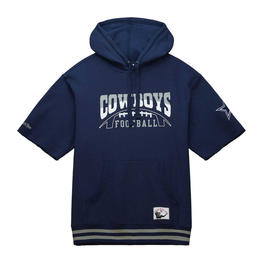 Dallas Cowboys Pre-Game Short Sleeve Pullover Hoodie - Navy cheap