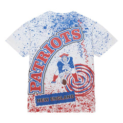 New England Patriots Team Burst Sublimated T-Shirt - White sale