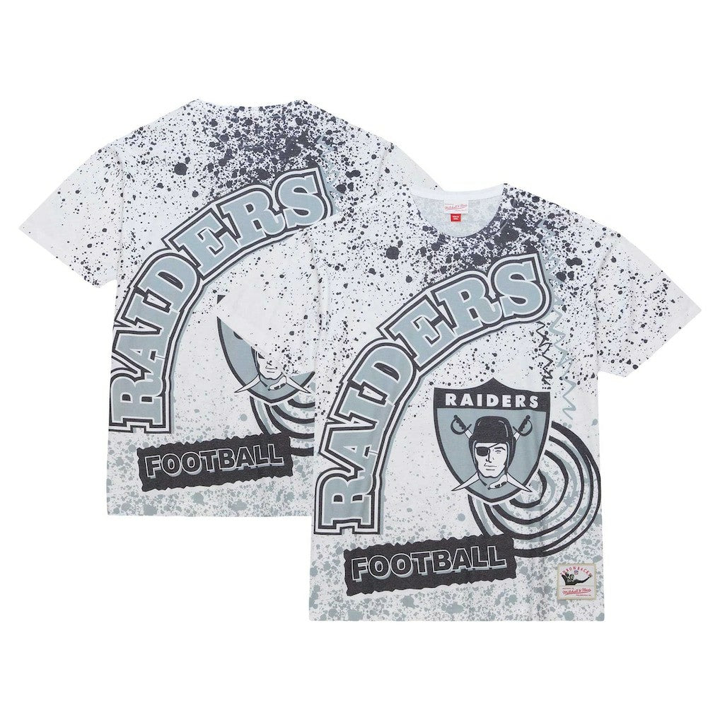Las Vegas Raiders Team Burst Sublimated T-Shirt - White sale