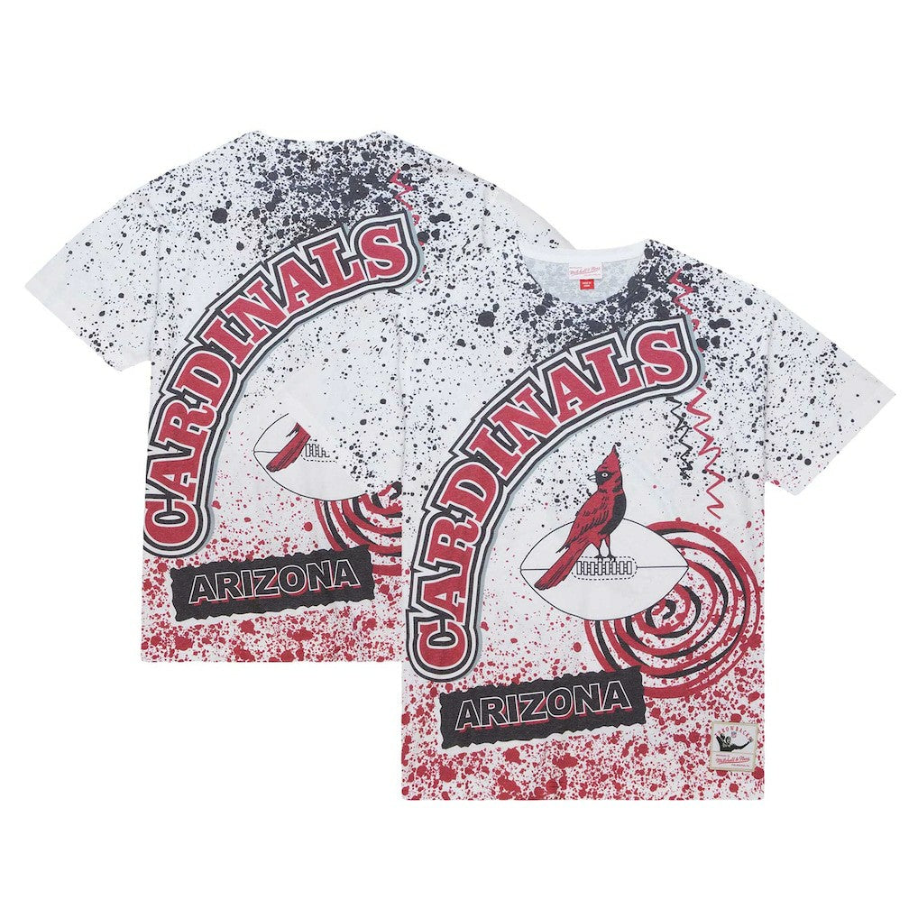 Arizona Cardinals Team Burst Sublimated T-Shirt - White on sale