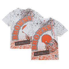 Cleveland Browns Team Burst Sublimated T-Shirt - White cheap