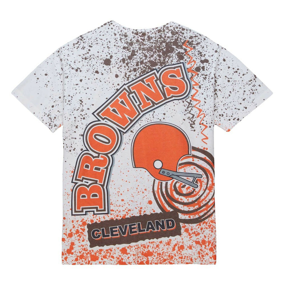 Cleveland Browns Team Burst Sublimated T-Shirt - White cheap