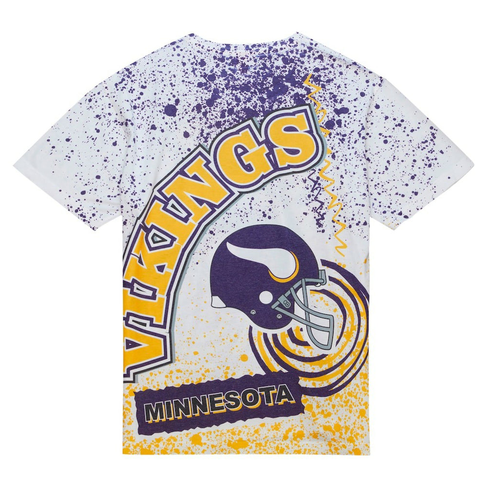 Minnesota Vikings Team Burst Sublimated T-Shirt - White discount