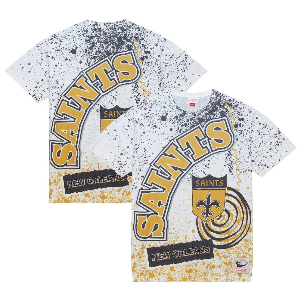 New Orleans Saints Team Burst Sublimated T-Shirt - White sale