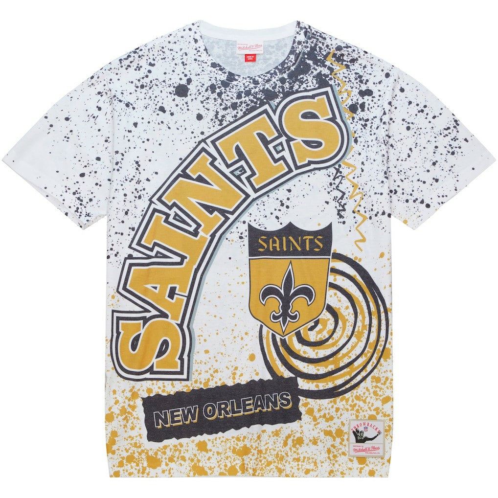 New Orleans Saints Team Burst Sublimated T-Shirt - White sale