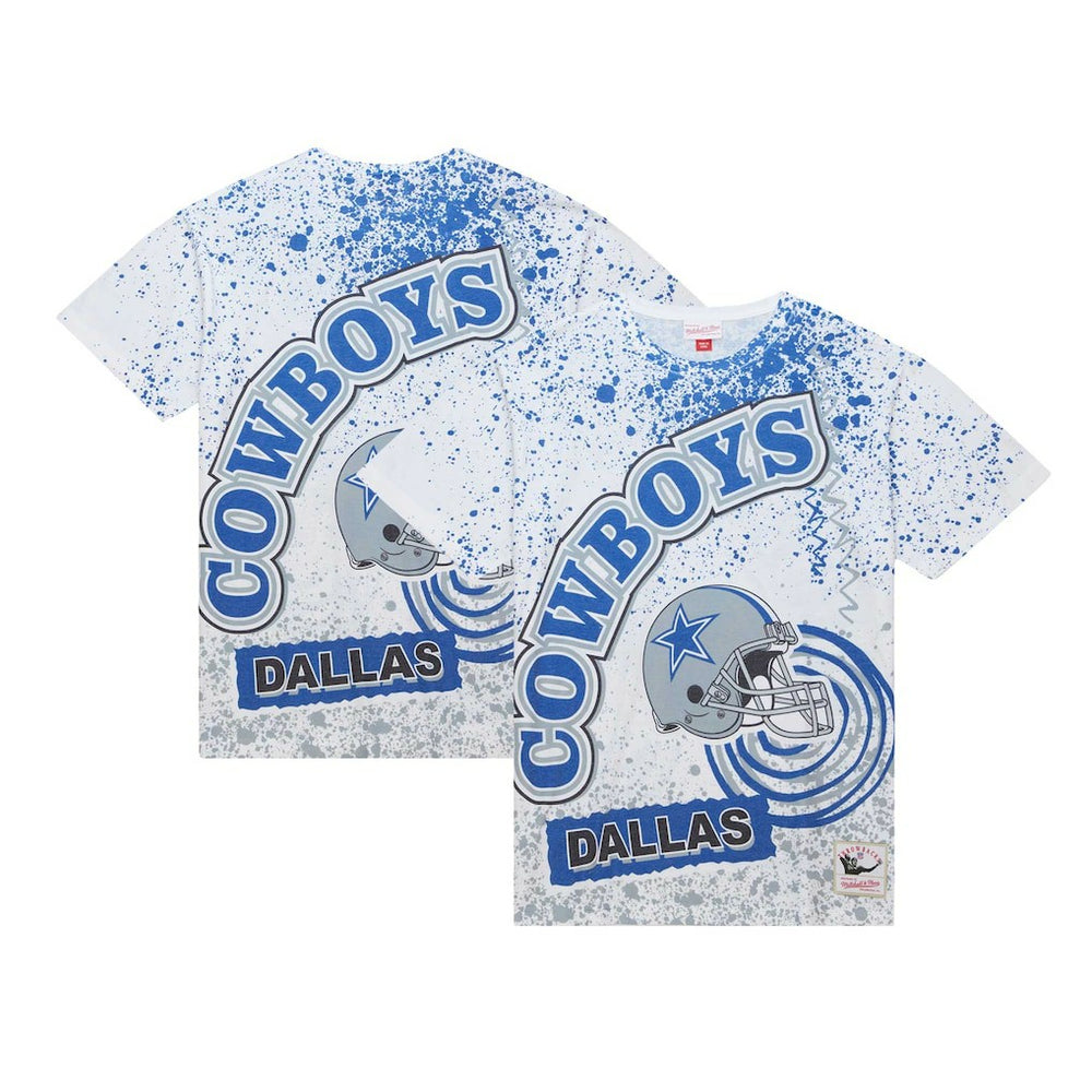 Dallas Cowboys Team Burst Sublimated T-Shirt - White for sale