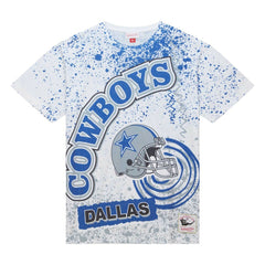 Dallas Cowboys Team Burst Sublimated T-Shirt - White for sale