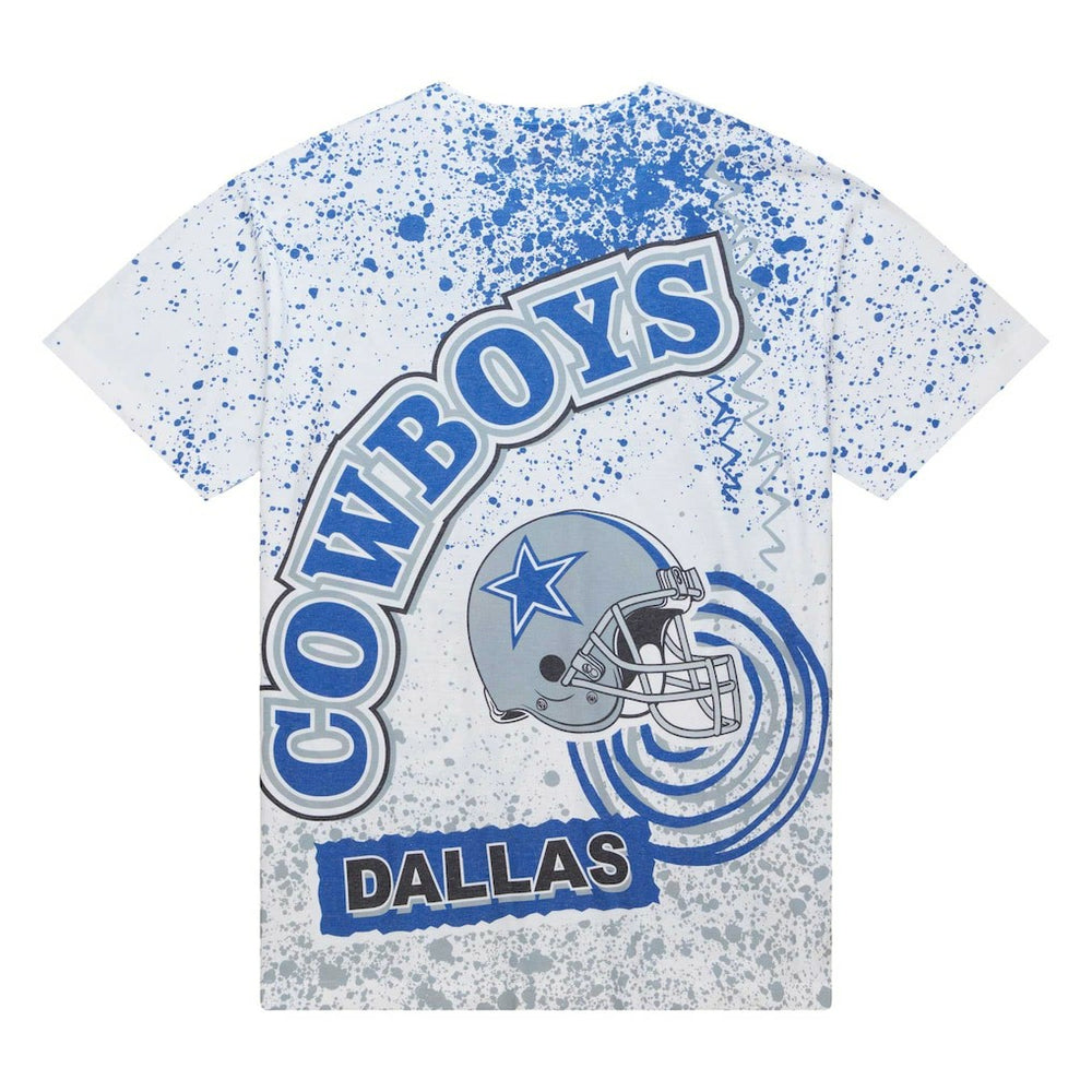 Dallas Cowboys Team Burst Sublimated T-Shirt - White for sale