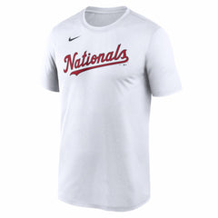 Washington Nationals New Legend Wordmark Dri-FIT T-Shirt White