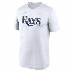 Tampa Bay Rays New Legend Wordmark Dri-FIT T-Shirt White