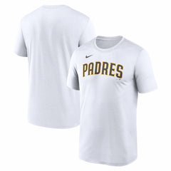 San Diego Padres New Legend Wordmark Dri-FIT T-Shirt White