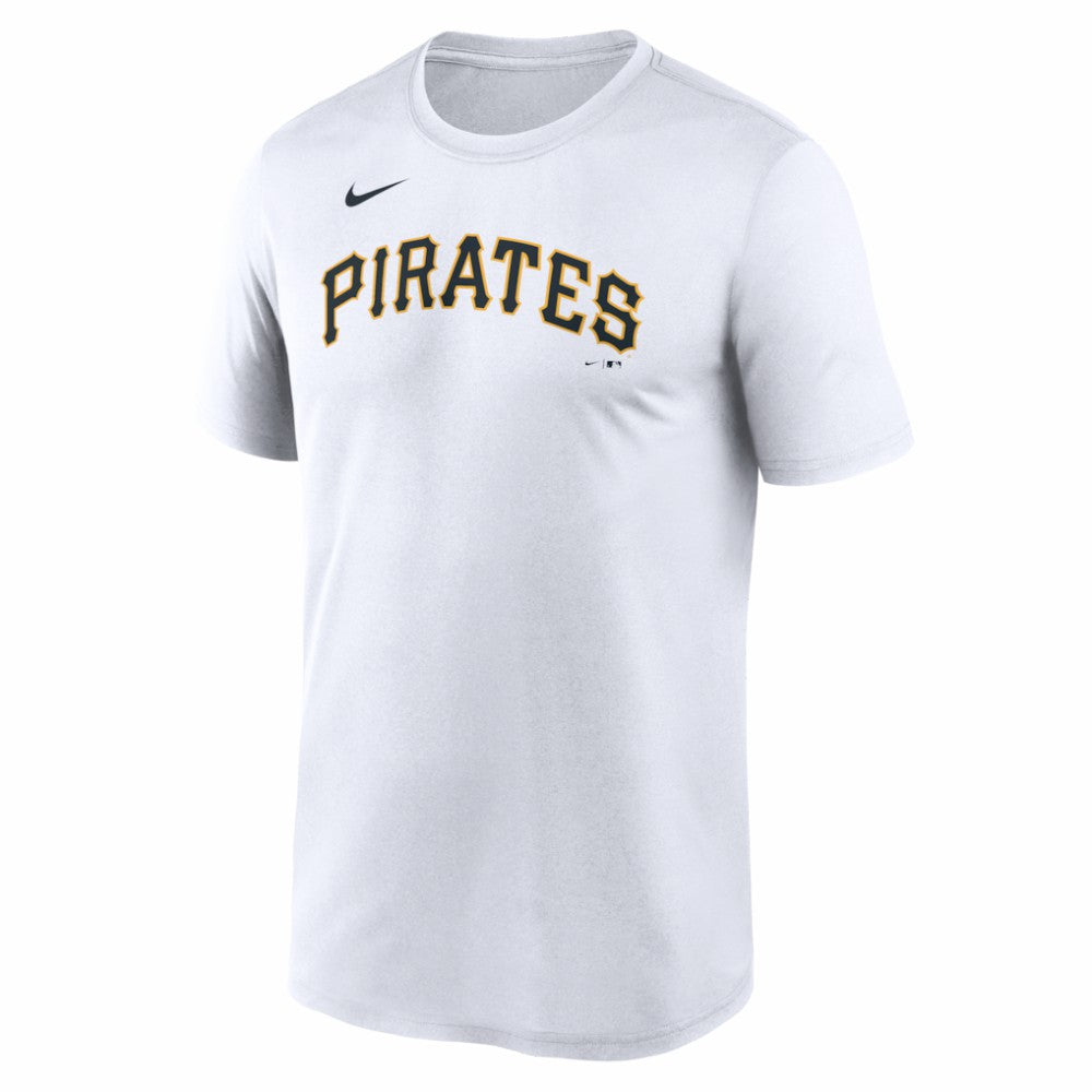 Pittsburgh Pirates New Legend Wordmark Dri-FIT T-Shirt White