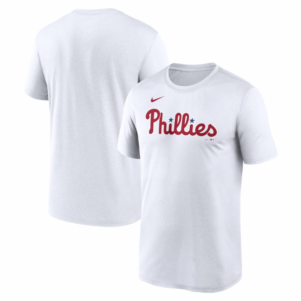 Philadelphia Phillies New Legend Wordmark Dri-FIT T-Shirt White