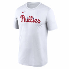 Philadelphia Phillies New Legend Wordmark Dri-FIT T-Shirt White