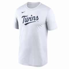 Minnesota Twins New Legend Wordmark Dri-FIT T-Shirt White