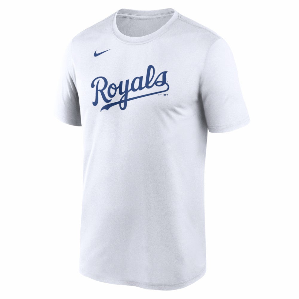 Kansas City Royals New Legend Wordmark Dri-FIT T-Shirt White