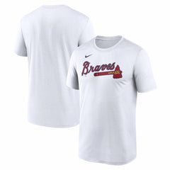 Atlanta Braves New Legend Wordmark Dri-FIT T-Shirt White