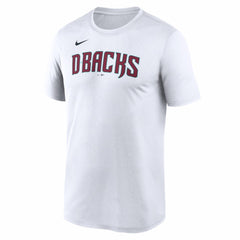 Arizona Diamondbacks New Legend Wordmark Dri-FIT T-Shirt White