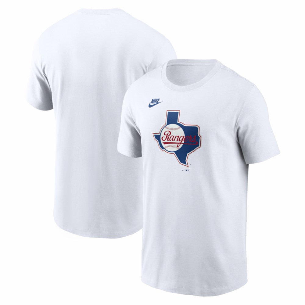 Texas Rangers Cooperstown Collection Logo T-Shirt White