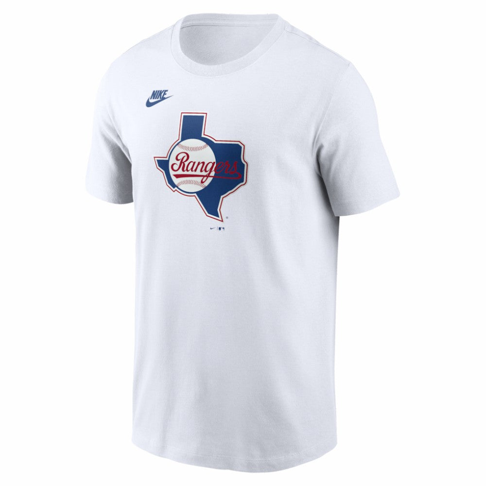 Texas Rangers Cooperstown Collection Logo T-Shirt White