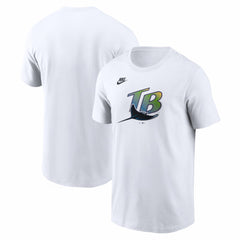 Tampa Bay Rays Cooperstown Collection Logo T-Shirt White