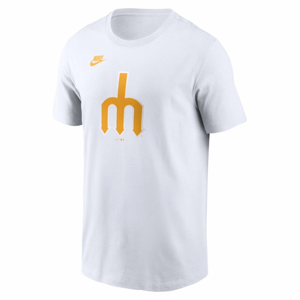 Seattle Mariners Cooperstown Collection Logo T-Shirt White