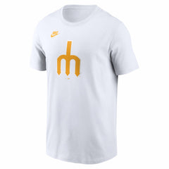 Seattle Mariners Cooperstown Collection Logo T-Shirt White
