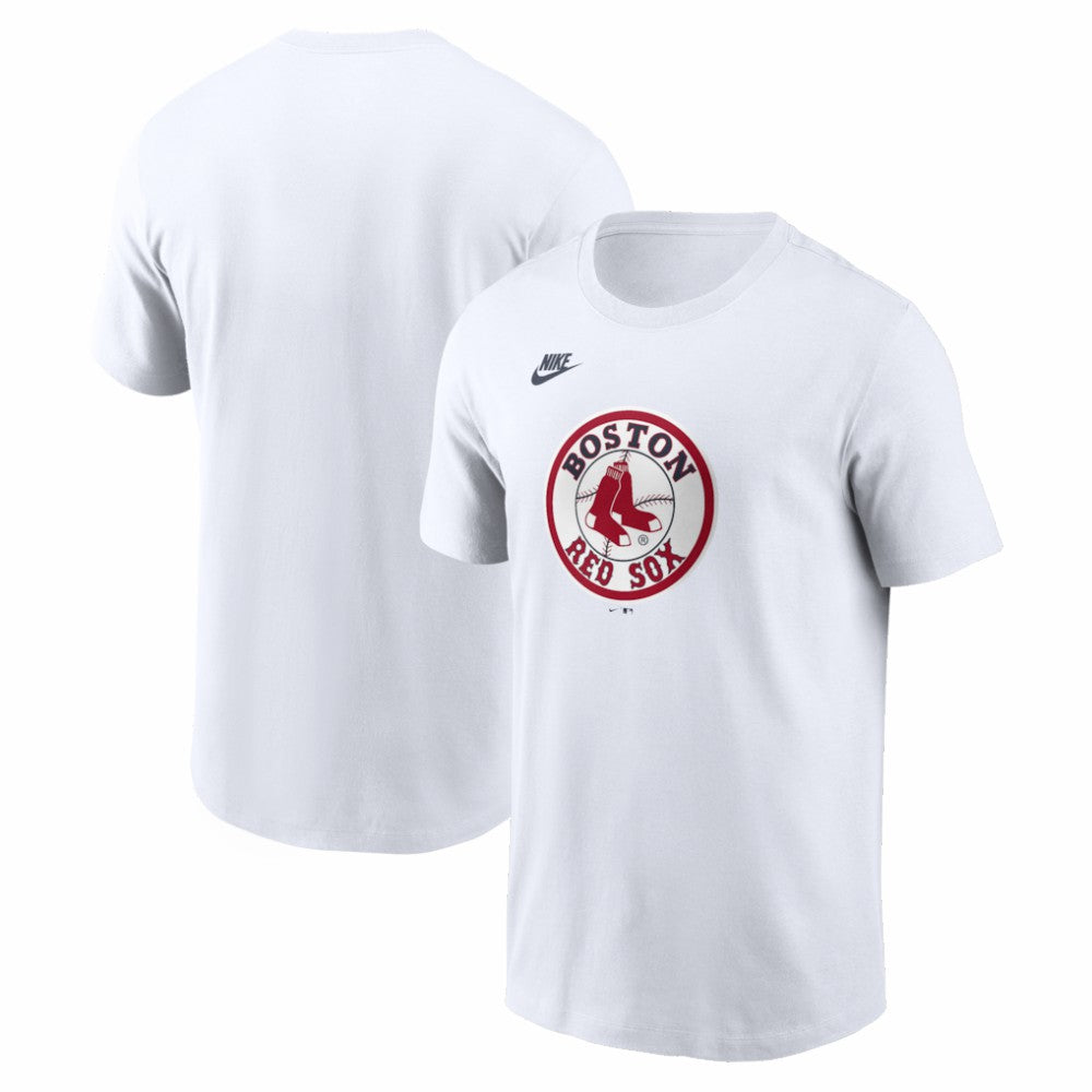 Boston Red Sox Cooperstown Collection Logo T-Shirt White