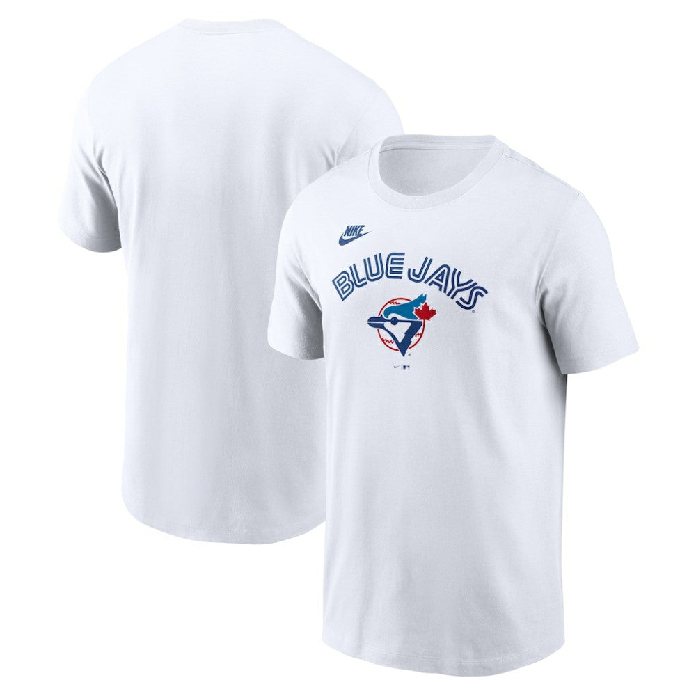 Toronto Blue Jays Cooperstown Collection Wordmark T-Shirt White