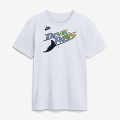Tampa Bay Rays Cooperstown Collection Wordmark T-Shirt White