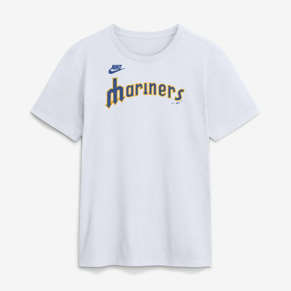 Seattle Mariners Cooperstown Collection Wordmark T-Shirt White