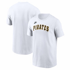 Pittsburgh Pirates Cooperstown Collection Wordmark T-Shirt White